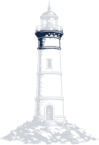 Ilustração de farol com o mecanismo em destaque